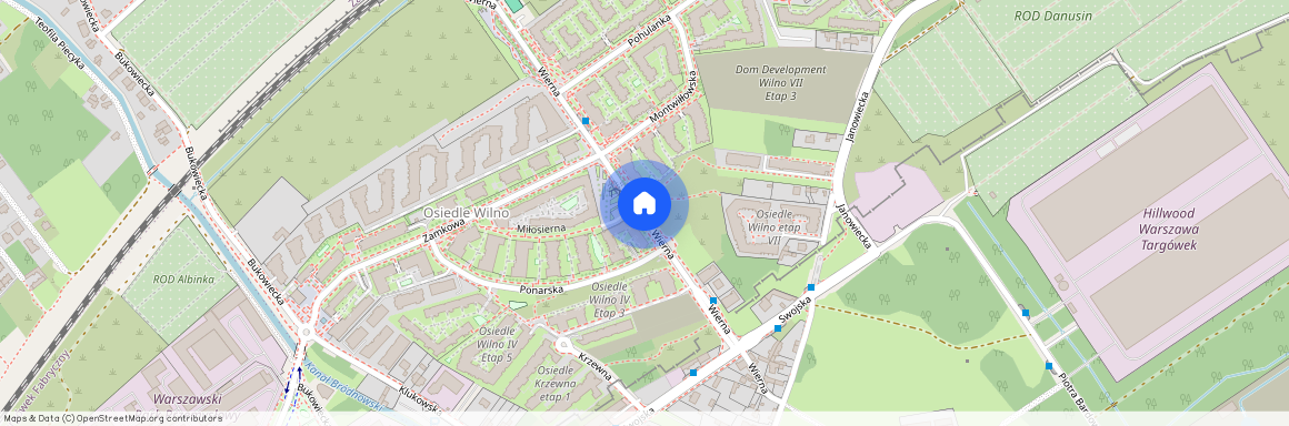 ul. Wierna, Elsnerów, Targówek, Warszawa, mazowieckie