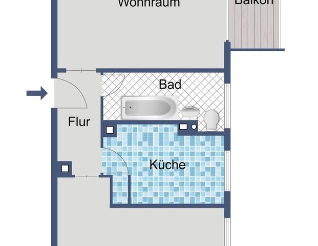 Komfortabel wohnen auf ca. 50 m² im 1. Obergeschoss - Photo 1
