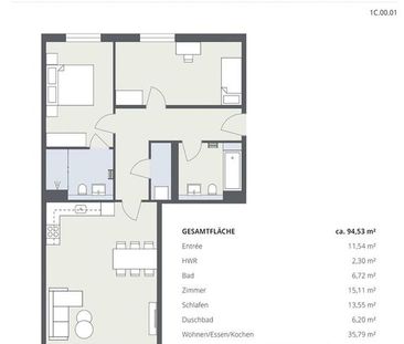 3-Zimmer-Neubauwohnung mit Terrasse & eigenem kleinen Garten - Photo 4