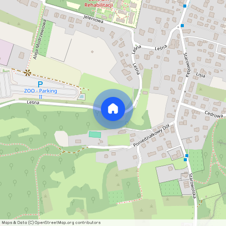 ul. Leśna, Wola Justowska, Zwierzyniec, Kraków, małopolskie