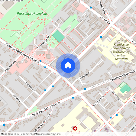 ul. Wincentego Styczyńskiego, Wojska Polskiego, Gliwice, śląskie