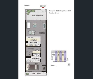 Modern 1 bedroom plus study apartment located in the heart of Zetla... - Photo 1