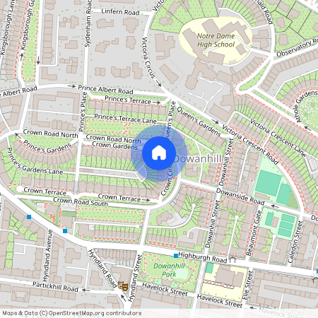 Flat 1/2, 3 Crown Circus, Glasgow G12 9HB