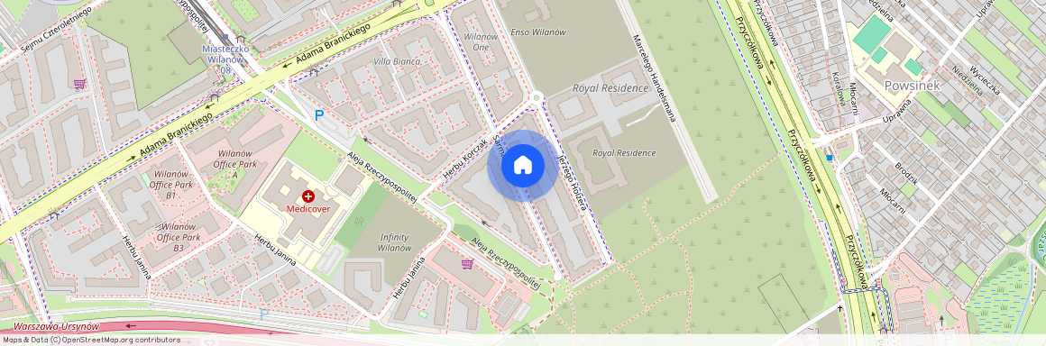 ul. Sarmacka 23, Błonia Wilanowskie, Wilanów, Warszawa, mazowieckie