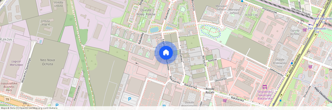 ul. Fajansowa, Raków, Włochy, Warszawa, mazowieckie
