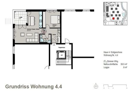 Hochwertige 2 1/2-Zimmerwohnung in Langenthal - Photo 2