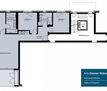 4.5 Zimmerwohnung in Arnegg - Photo 3