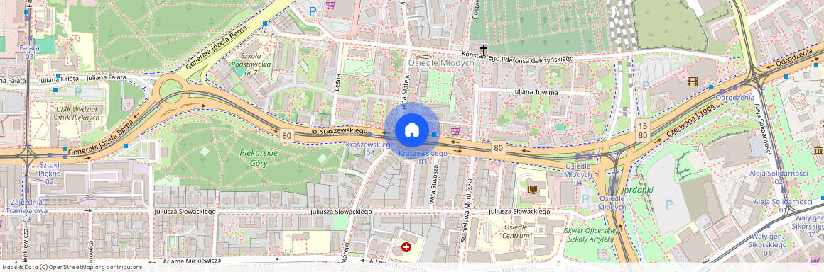 ul. Józefa Ignacego Kraszewskiego, Osiedle Młodych, Chełmińskie Przedmieście, Toruń, kujawsko-pomorskie