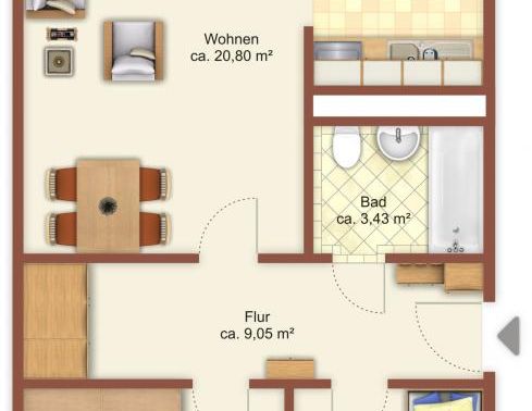 3-Raum-Wohnung in Chemnitz Kappel - Foto 1