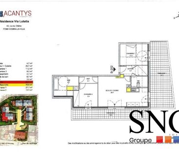 T3 AVEC 2 TERRASSES ET PARKING - Photo 3