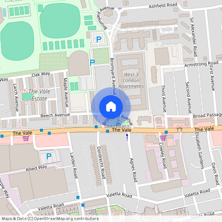 Bromyard Avenue 2 bath apartment with Parking + Balcony - Napier House 3 bed, W3 7FF, London