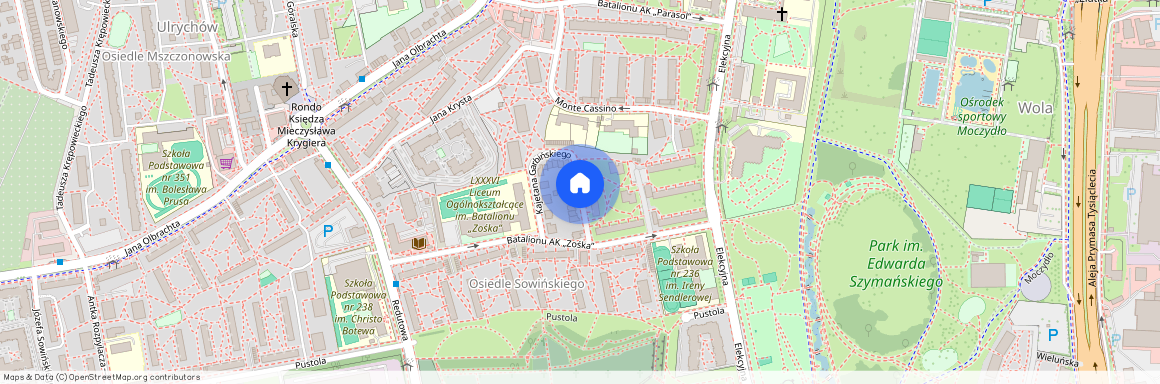 ul. Kajetana Garbińskiego, Ulrychów, Wola, Warszawa, mazowieckie