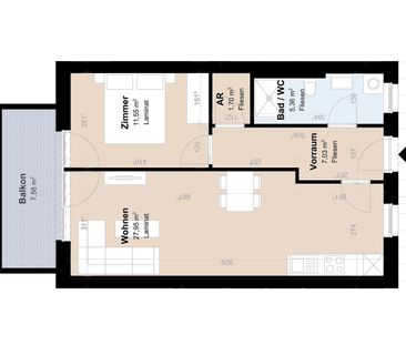 Neubauwohnung mit Balkon - Foto 1