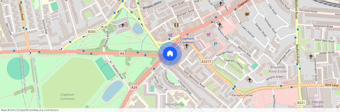 Clapham Common Southside, Clapham Common, London, SW4 7AB