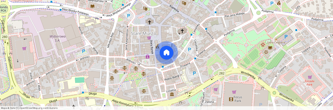 ul. Krawiecka, Centrum, Zielona Góra, lubuskie