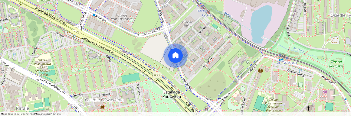 ul. Milczańska, Łacina, Nowe Miasto, Poznań, wielkopolskie