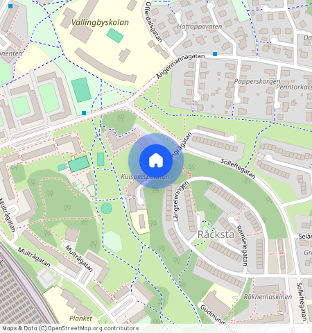 Nordingrågatan **, Råcksta