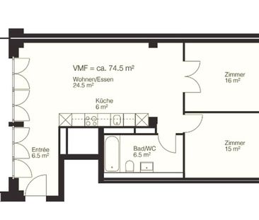 3½ Zimmer-Wohnung in Winterthur - Stadt, möbliert, auf Zeit - Photo 6