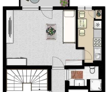 HELLES MÖBELIERTES APARTMENT MIT BALKON NÄHE GERICHT KREFELD - Photo 6