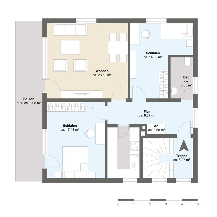 Zentral in Werther - gepflegte 3-Zi.-Mietwohnung mit Balkon und Carport! - Foto 1