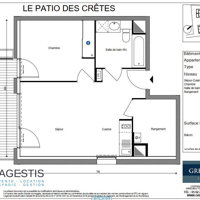 Location Appartement 2 pièces 47m² CLUSES 74300 - Photo 2