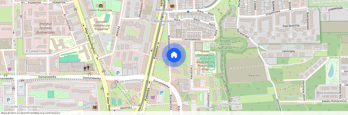 ul. Bukowińska, Ksawerów, Mokotów, Warszawa, mazowieckie