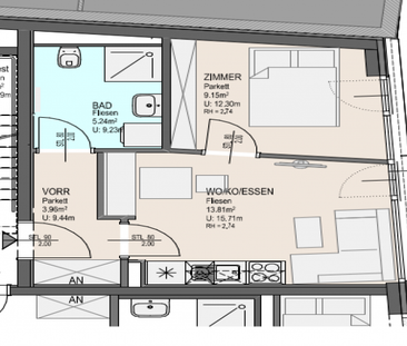 Graz- Geidorf: Ideal für Studenten und Stadtliebhaber!2-Zimmer-Wohnung - Photo 3