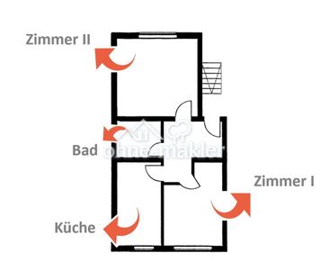 Zentrale 2-Zimmer-Wohnung! - Foto 1