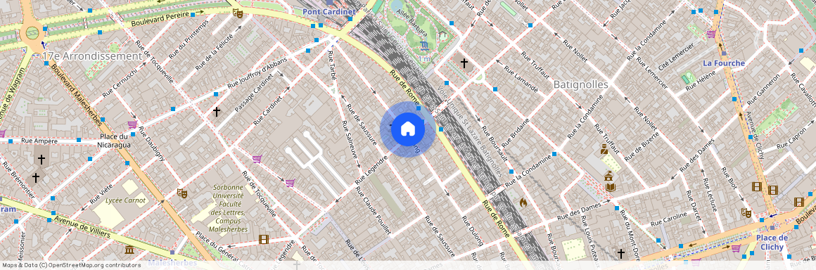 Rue Dulong et rue Legendre 75017 Paris (17e arrondissement)