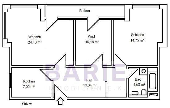 MIT BALKON UND LIFT - 3 Zimmer Wohnung in zentraler Lage unweit des Stadtzentrums - Photo 1