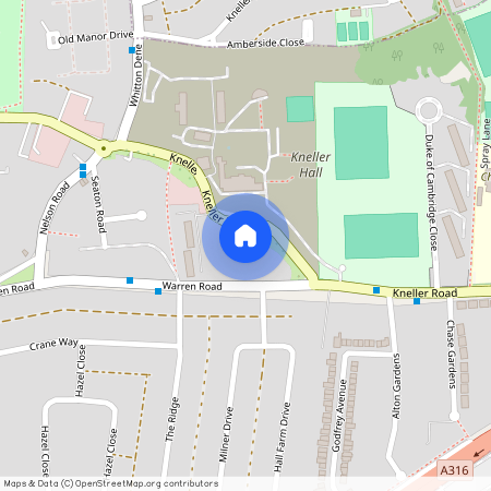 2 bed flat to rent in Kneller Road, Whitton TW2