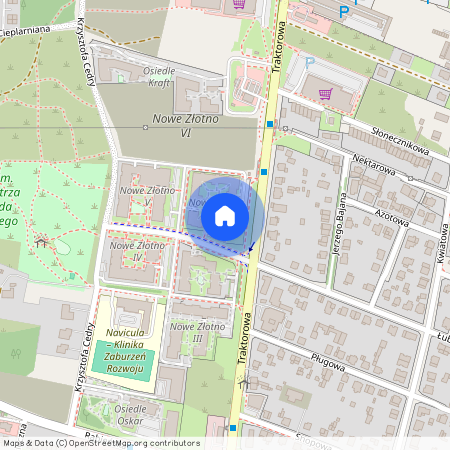 ul. Traktorowa, Złotno, Polesie, Łódź, łódzkie