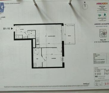 Appartement à louer 2 pièces 41.35m² - Photo 2