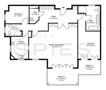 Großzügig geschnittene, renovierte 3-Zimmer-Wohnung in der Jacobs V... - Photo 6