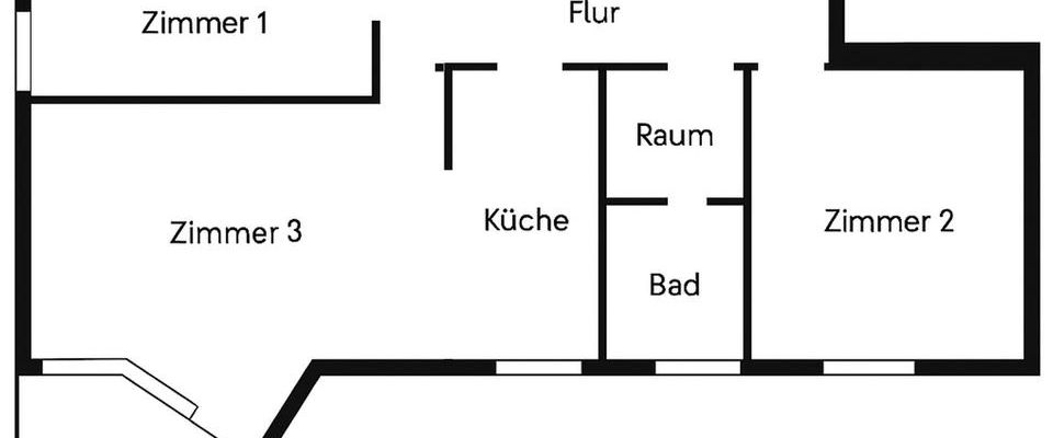 72m² ruhige Lage 3 Zimmer, Südwestbalkon Wohnzimmer (umfassend saniert) - Photo 1