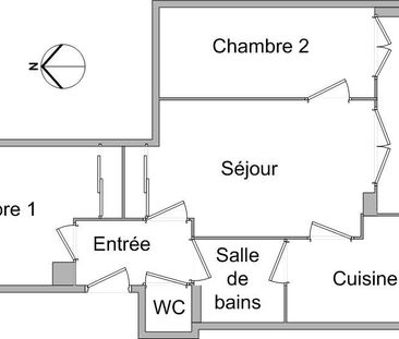 Appartement T3 A Louer - Villeurbanne - 47.42 M2 - Photo 2