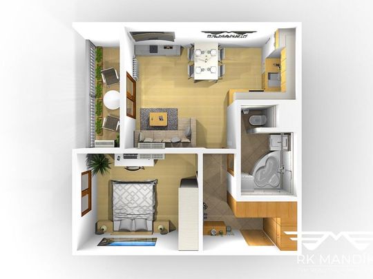 Pronájem bytu 2+kk 43 m2 - Фото 1