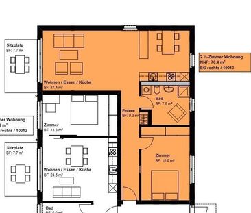 Rent a 2 ½ rooms apartment in Roggwil - Foto 4