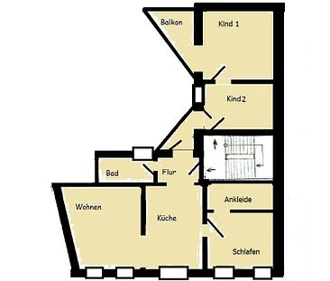 4-Raum-Wohnung mit modernem Bad und Balkon zu vermieten! - Photo 4