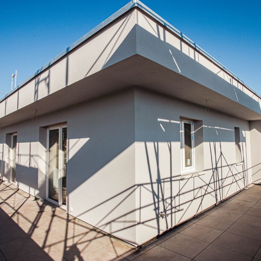 Erstvermietung: Neubau 2-Zimmerwohnung im Dachgeschoss mit Weitsicht - Photo 1