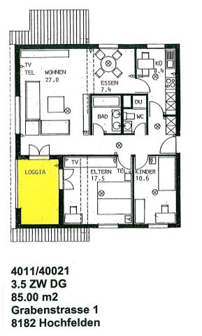 4 Zimmer, 85 m², 3. Stock - Photo 5