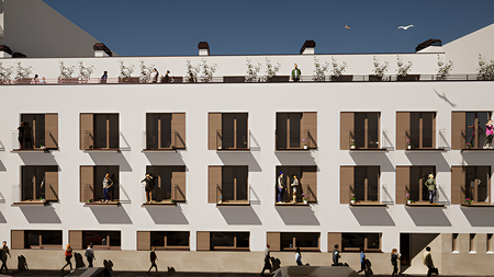 Studio PMR 2ème étage 26 m2 rue - Photo 5