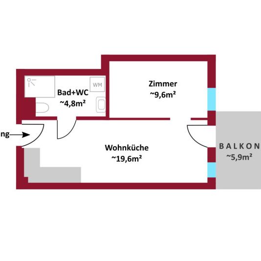 PÄRCHENHIT mit Balkon I Klimatisiert! I Fußbodenheizung und moderne Küche I Tiefgaragenstellplatz möglich I gute Anbindung in die Innenstadt - Photo 1