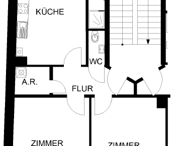 2-Zimmer Wohnung in Unteres Wehringhausen - Photo 1