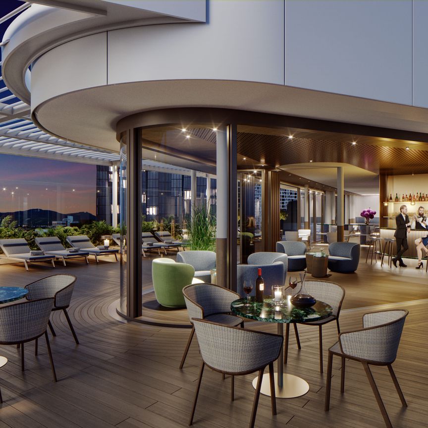 Attraktiv möblierte 3 Zimmer mit Ausblick - DANUBEFLATS - Pool, Gym, Lounges, Supermarkt im Haus - Foto 1