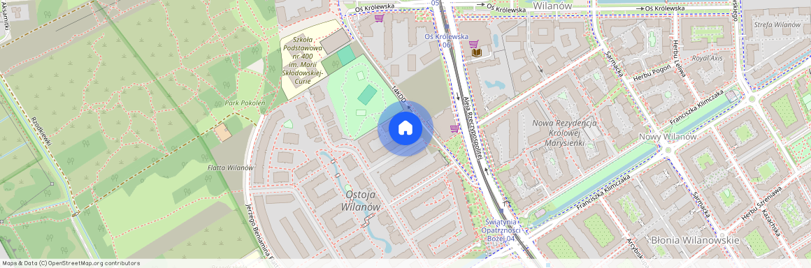 ul. Prymasa Augusta Hlonda, Błonia Wilanowskie, Wilanów, Warszawa, mazowieckie