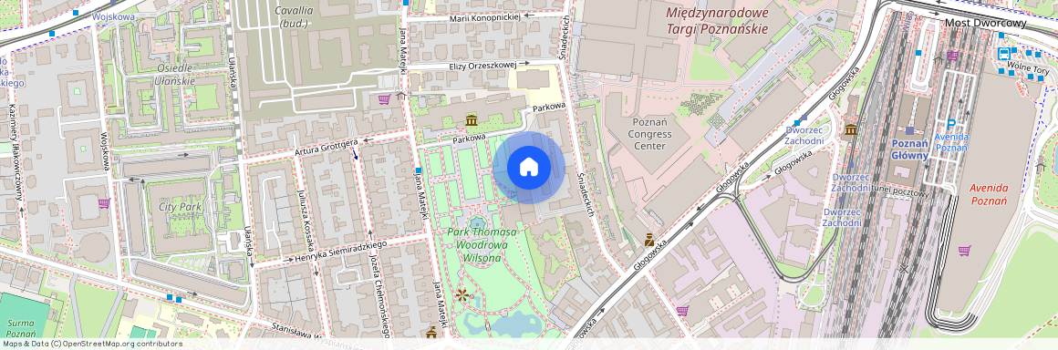 ul. Parkowa, Łazarz, Grunwald, Poznań, wielkopolskie