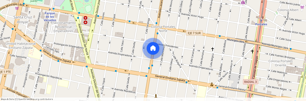 Avenida Lázaro Cárdenas, Colonia Portales Norte, 03303 Mexico City, CMX, Mexico