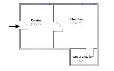 Appartement La Gaude 2 pièce(s) 31.28 m2 - Photo 2