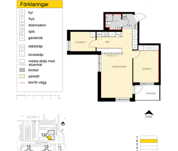 Rullstensvägen 12, våning 6 - Foto 1